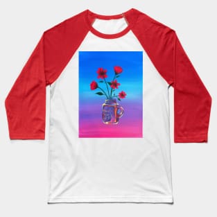 Mason jar flowers Baseball T-Shirt